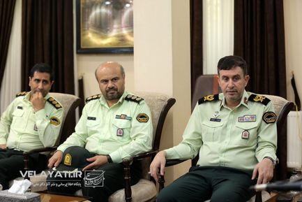 دیدار فرمانده حفاظت از شخصیت‌ها و دژبان فراجا با دکتر ولایتی