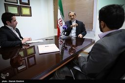 گفت و گوی دکتر ولایتی با خبرگزاری تسنیم/ عکس