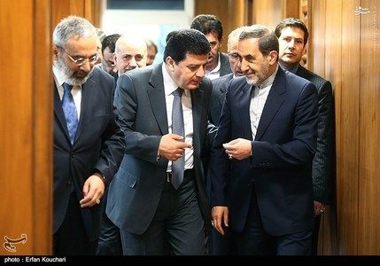 دیدار دکتر ولایتی در دیدار با وزیر اطلاع رسانی سوریه/عکس:کوچاری