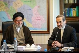 دکتر ولایتی با معاون مجلس عراق و رئیس شورای سیاسی حزب‌الله لبنان دیدار کرد