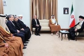 دیدار امیر قطر با مقام معظم رهبری