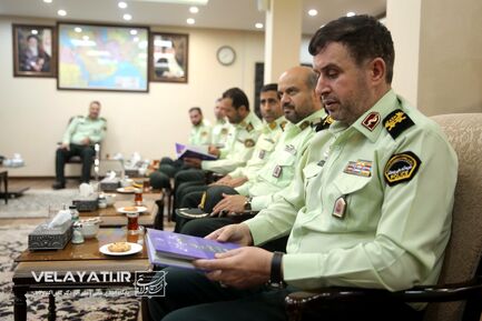 دیدار فرمانده حفاظت از شخصیت‌ها و دژبان فراجا با دکتر ولایتی